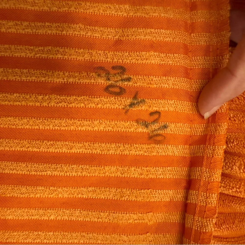 Pillow covers (2) X-LARGE orange very soft 26